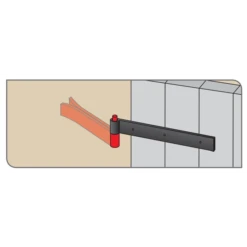 Gond à Sceller 2 Lames Pour Volet 50 X 8 Mm Diamètre 20 Mm Torbel 6158204