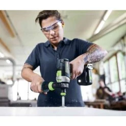 Perceuse-visseuse à Percussion 18V Festool QUADRIVE + 2 Batteries + Chargeur Rapide + SYS3 - 577248 -Outils Séries Magasin AFD 181176