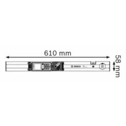 Télémètre Laser Bosch GLM 80 + Rail R 60 Professional -Outils Séries Magasin AFD 85136