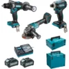 Ensemble De 3 Machines 40 V Max Li-Ion 4 Ah XGT (DF001G + GA005G + TD001G) MAKITA - DK0125G301 -Outils Séries Magasin MAK0669 1