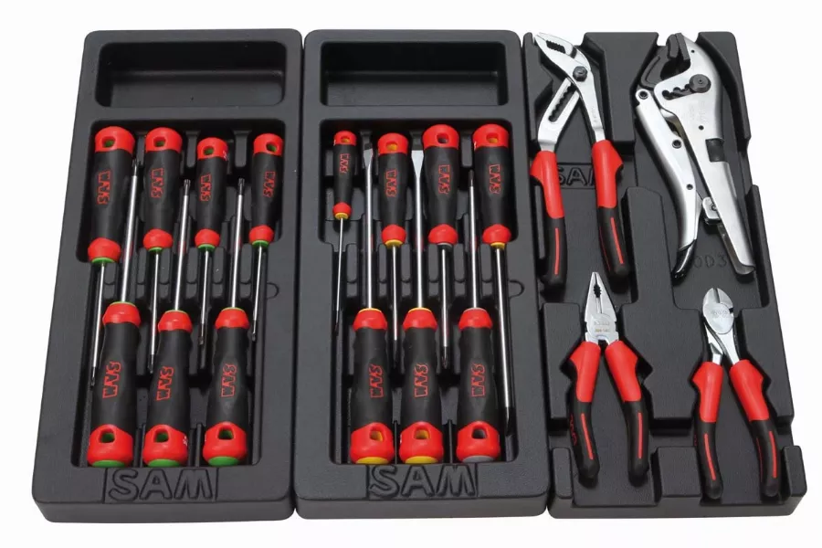 Composition De 131 Outils Pour Mécanique Vl En Module Abs 3/3 SAM - CP131A 3 Composition De 131 Outils Pour Mécanique Vl En Module Abs 3/3 SAM - CP131A