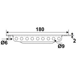Crémaillère En Aluminium Blanc Torbel Volet Alu Et PVC Longueur 180 Mm