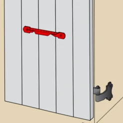 Crémaillère En Aluminium Blanc Torbel Volet Alu Et PVC Longueur 180 Mm -Outils Séries Magasin crem2