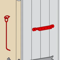 Crochet à Visser Avec Crémaillère Torbel Noir Longueur 300 Mm