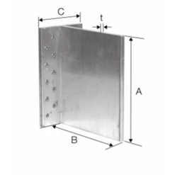 Étrier En âme Aluminium Simpson BTALU1200 Simpson-Strong-Tie