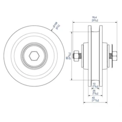 Galet Fonte Sur Cage à Rouleaux Diamètre 108 Mm Capacité 200 Kg -Outils Séries Magasin mantion 1004