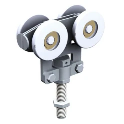 Monture Fixation Sur Chant Avec 4 Galets Montés Sur Billes Mantion 2265A - Lot De 2