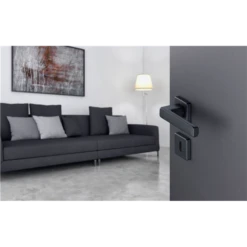 Ensemble Sur Rosace Clé En L Toulon Hoppe Alu Finition Noir Mat 11637614